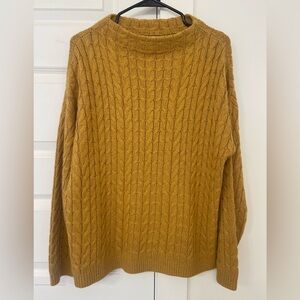 Mango Basics Mustard Knit Sweater